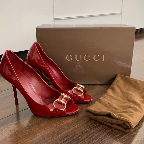 Gucci Shoes - Gucci Horsebit peep toe